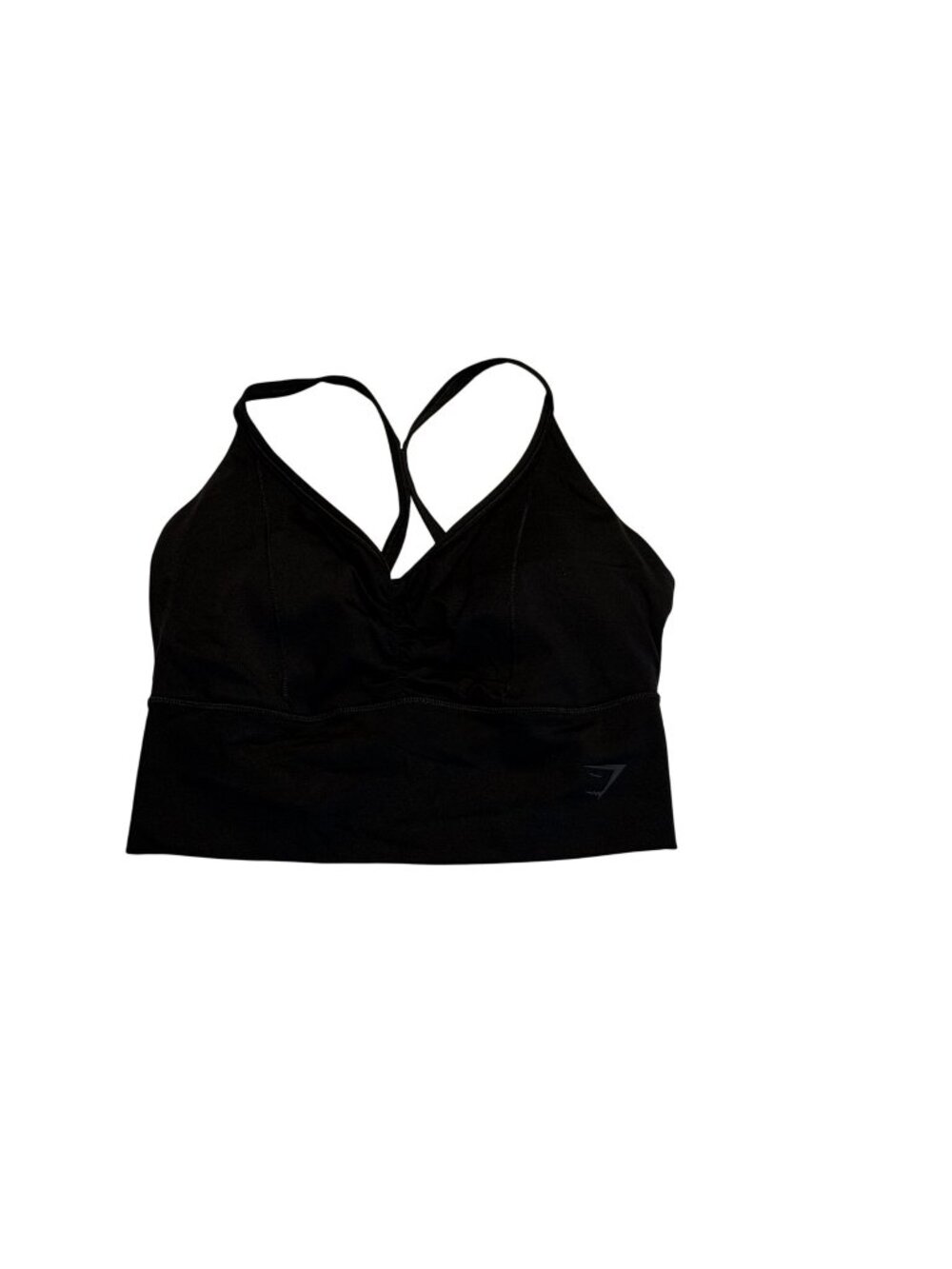 Gymshark Women's Black Strappy Sports Bra S Nylon/Elastane Blend